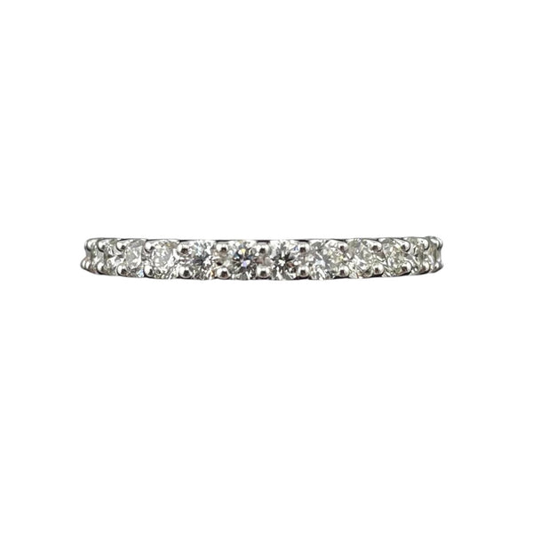 14K White Gold Diamond Set Band Ring