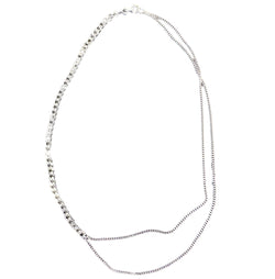 Sterling Silver Fancy Curb Chain Link Necklace