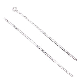 Sterling Silver Flat Marina 060 2.7mm Necklace Chain Italian Italy Solid .925