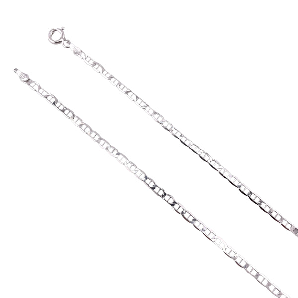 Sterling Silver Flat Marina 060 2.7mm Necklace Chain Italian Italy Solid .925