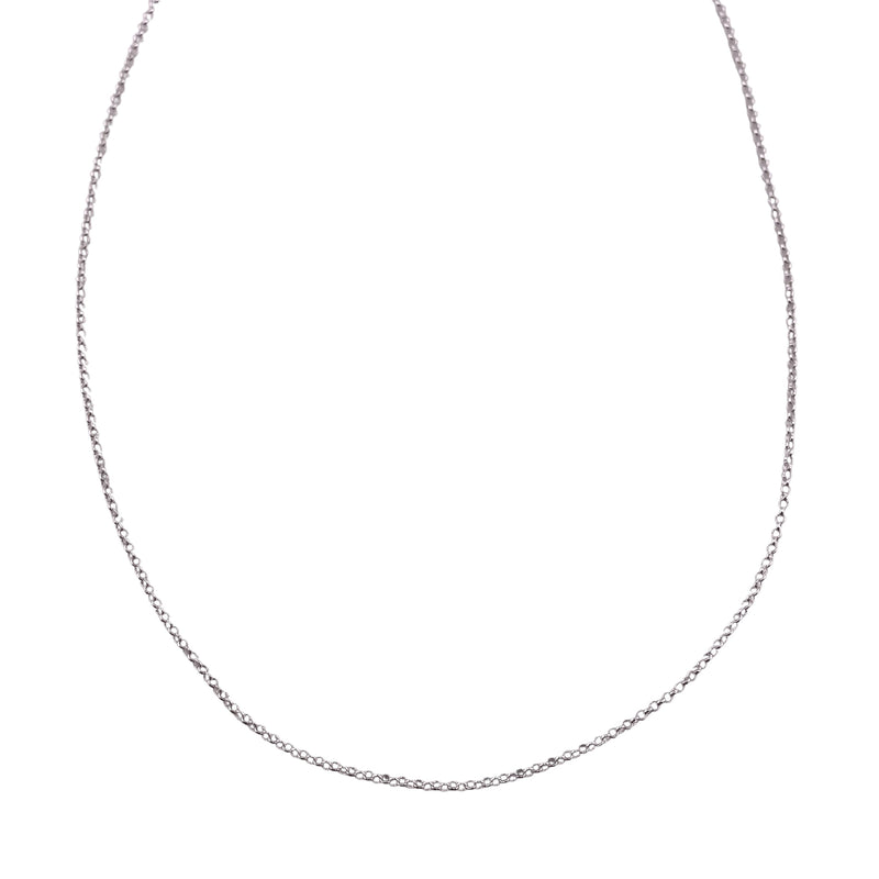 Sterling Silver Rolo 020 (1.3mm) Necklace Chain Italian Italy Solid .925 Jewelry