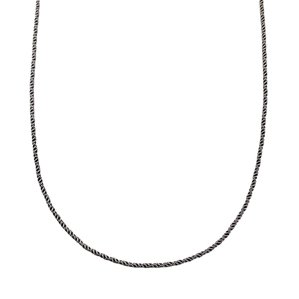 Twine 1.6mm Oxidized Sterling Silver Chain