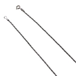 Twine 1.6mm Oxidized Sterling Silver Chain