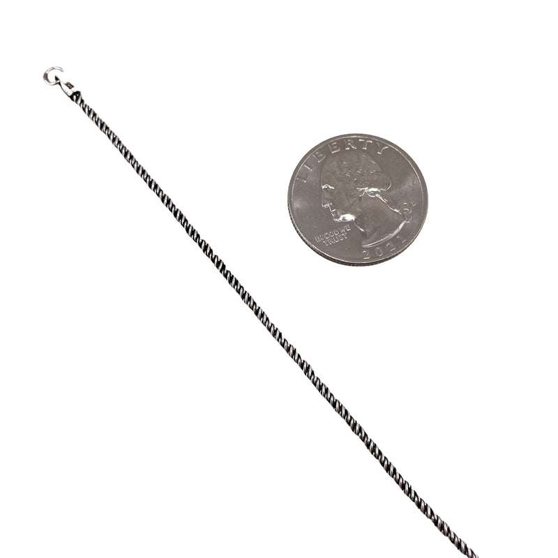 Twine 1.6mm Oxidized Sterling Silver Chain