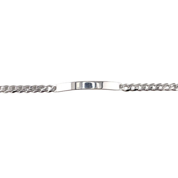 Sterling Silver Curb 150 5.4mm ID Bracelet Chain Italian