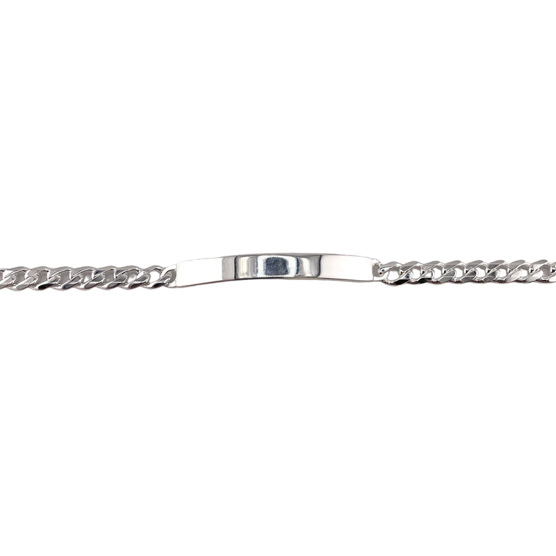 Sterling Silver Curb 150 5.4mm ID Bracelet Chain Italian