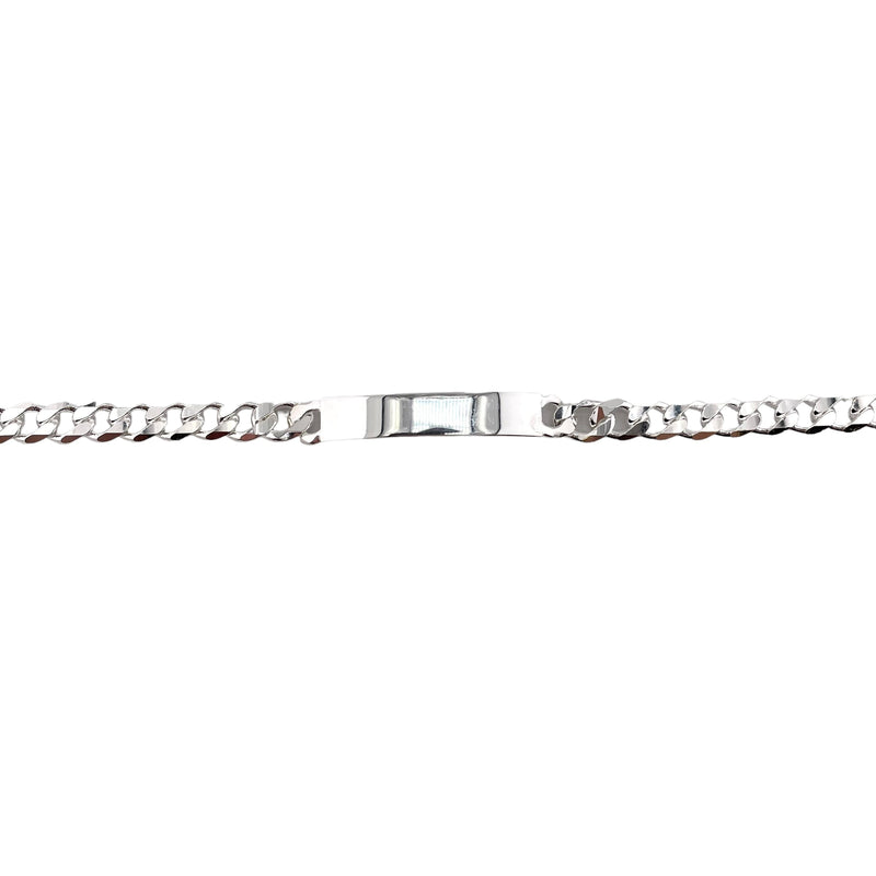 Sterling Silver Curb 220 8mm ID Bracelet Chain Italian Italy Solid Mens Jewelry