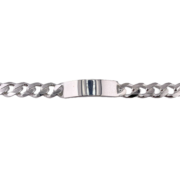 Sterling Silver Curb 350 13.1mm ID Bracelet Chain Italian Italy Solid Mens Jewelry