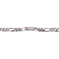 Sterling Silver Figaro 300 10.7mm ID Bracelet Chain Italian Italy Solid Mens Jewelry